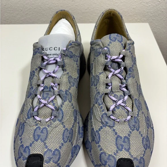 Gucci GG Monogram Ultralight Run Leather Sneakers - Picture 2 of 7